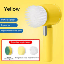 New Electric Spin Scrubber,Bathroom Cleaning Brush Power Scrubber with 5 Replaceable Brush Heads, 5 in 1 Electric Cleaning Brush